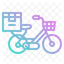 Bicycle Delivery  Icon