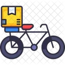 Bicycle Bike Food Delivery Icon