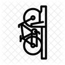 Bicycle Hanging Wall Icon