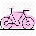 Bicycle Color Shadow Thinline Icon Icon