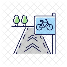 Bicycle lane  Icon