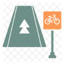 Bicycle Lane Road Street Icon
