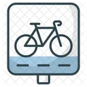 Bicycle Lane Sign Icon