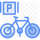 Bicycle Parking Bike Rack Cyclist Icon