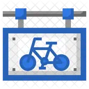 Bicycle Sign  Icon