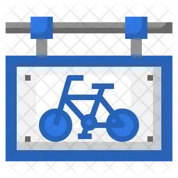 Bicycle Sign  Icon