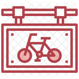 Bicycle Sign  Icon