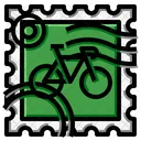 Bicycle Stamp  Icon