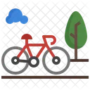 자전거 트랙 자전거 사이클링 아이콘