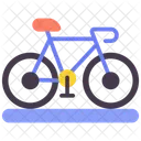 Exercise Bike Road Icon