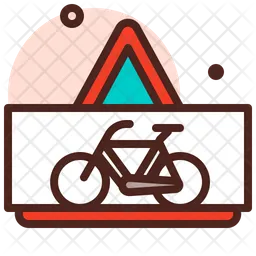 Bicycle Warning  Icon