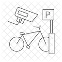 Bicycles at parking  Icon