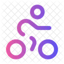 Bicycling Round  Icon
