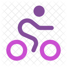 Bicycling round  Icon