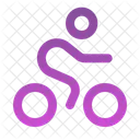 Bicycling round  Icon