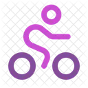 Bicycling round  Icon