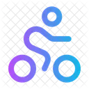 Bicycling Round Icon