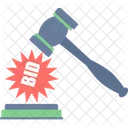 Bid Auction Hammer Icon