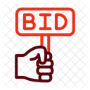 Bid Auction Hammer Icon
