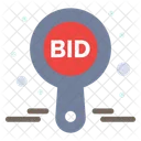 Bid Compete Label Symbol