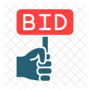 Bid Auction Hammer Icon