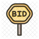 Auction Bid Hammer Icon
