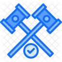 Bidding Hammer Auction Hammer Cross アイコン