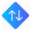 Em Dois Sentidos Regulamentacao Sinal De Transito Ícone