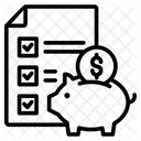 Planification Financiere Gestion De Largent Budgetisation Icône