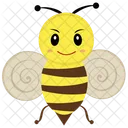 Cartoon Biene Honigbiene Hummel Symbol