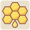 Bienenstock Waben Biene Symbol