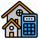 Bienes Raices Calculadora Hogar Icono