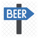 Bier Richtungstafel  Symbol