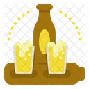 Paddel Bier Set Symbol