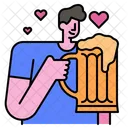 Bier Liebe  Symbol