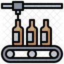 Forderband Flaschen Alkohol Symbol