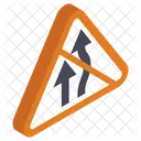 Bifurcation Road Symbol  Icon