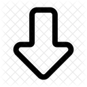 Big Arrow Down Arrow Navigation Navigate Icon