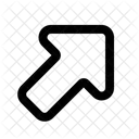 Big Arrow Up Right Arrow Navigation Navigate Icon