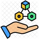 Big Data Hand Database Icon