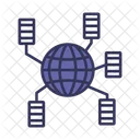 Big Data Global Server Global Database Icon