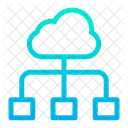 Cloud Storage Network Icon
