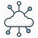 Big Data Server Cloud Icon