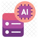Ai And Big Data Artificial Intelligence Technology Icon