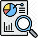 Big Data Analytics Search Graph Icon