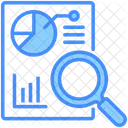 Big Data Analytics Search Graph Icon