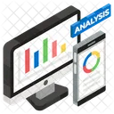 Big Data Analytics Online Data Online Graph Icon