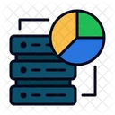 Big Data Database Pie Chart Icon