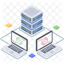 Big Data Processing Database Storage Database Hosting Icon
