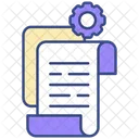 Big Data Solution Document Setting Icon